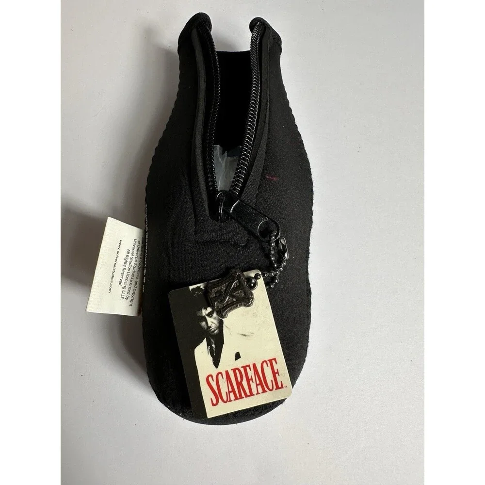 Scarface Zipper Black Long Neck Bottle Koozie